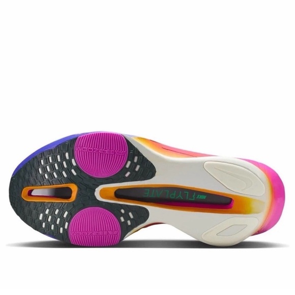 Nike Women\'s Multicolor Gradient Running Sneakers - Pink, Purple, Green